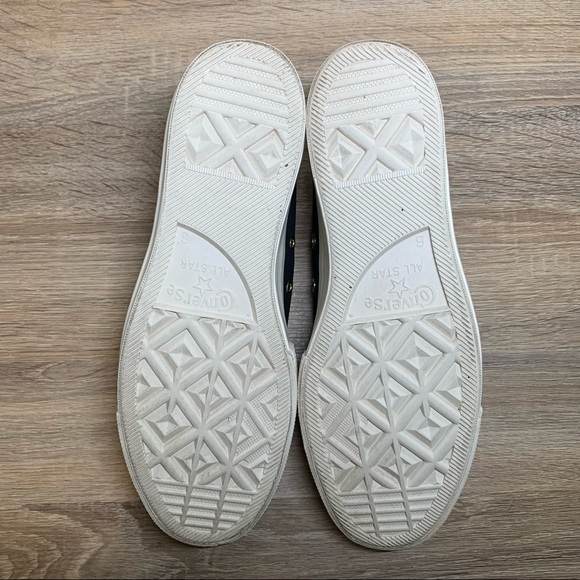 *SOLD* Converse Chuck Taylor All Star Platform Scalloped Ox Black Gold 563499C - Picture 4 of 6